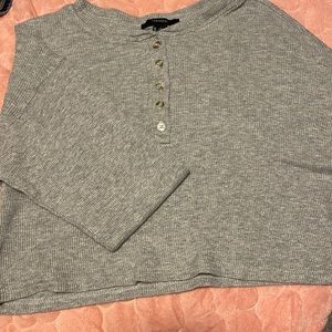 Cute grey sweater with buttons!
